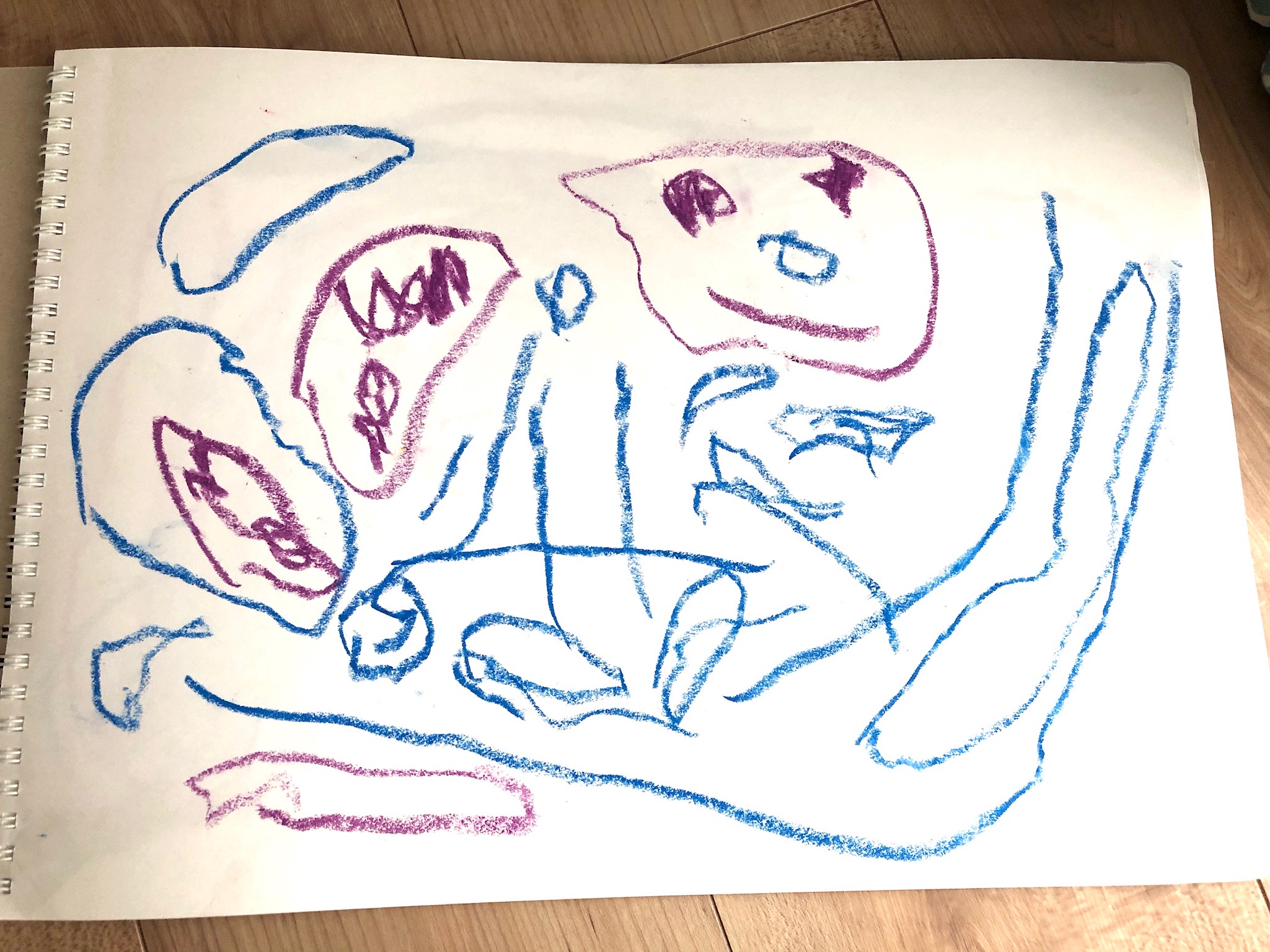 3歳の絵 顔 と３歳半のアンパンマンの絵のレベルは 我が子は皆天才 おからドーナツのアトリエ